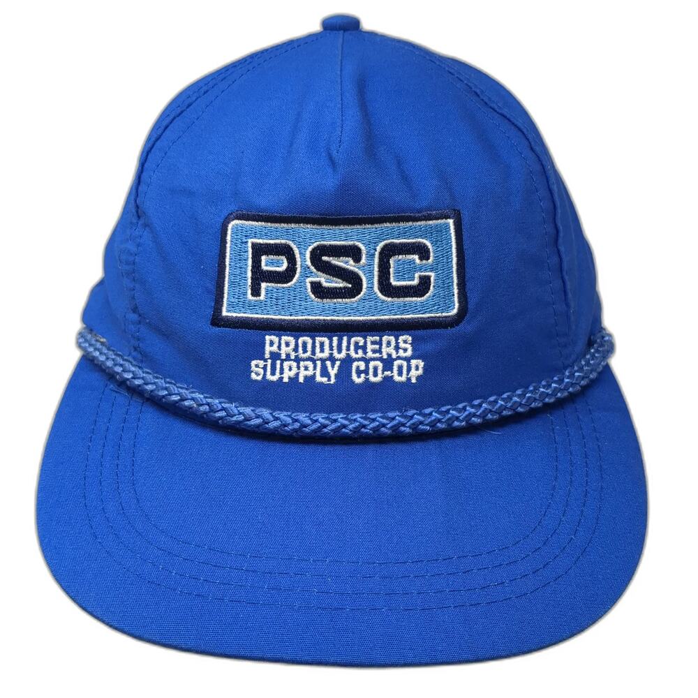 Sportcap 5 Panel Blue One Size Producers Supply Co-Op Rope Front Hat